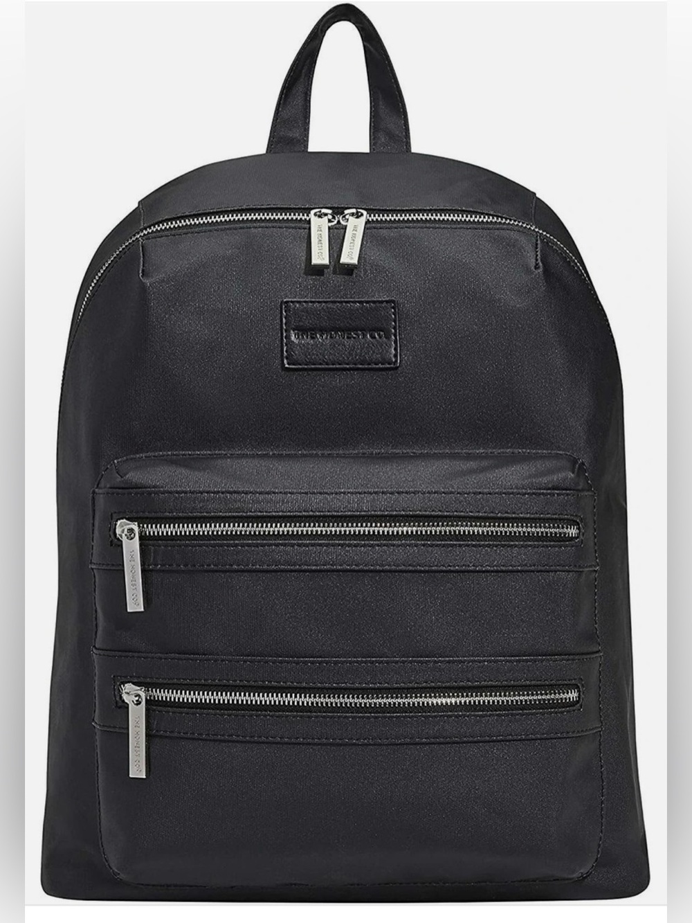 Black diaper backpack by The Honest Company